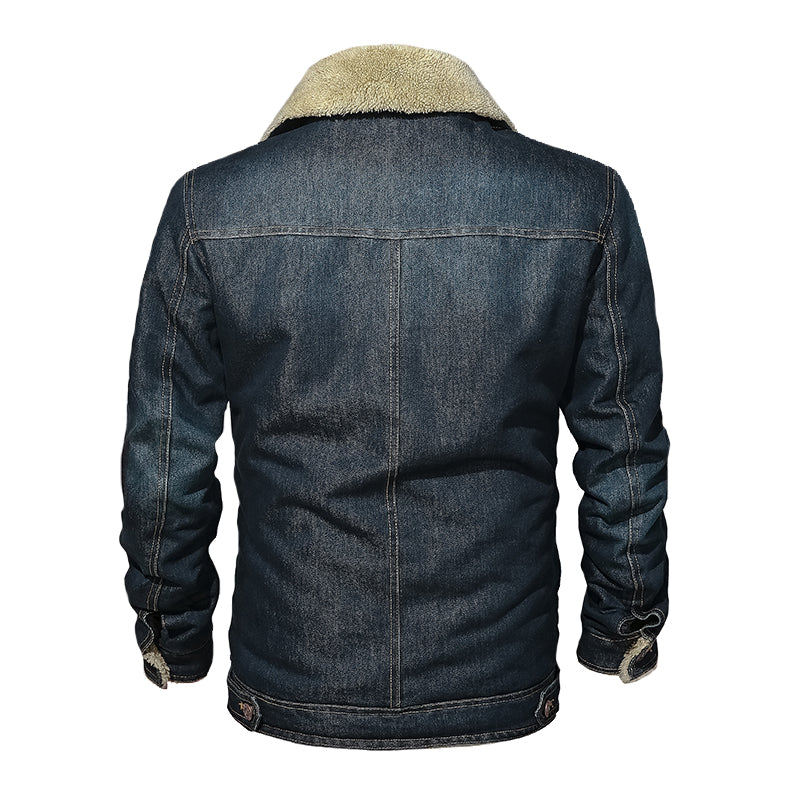 Men’s Warm Denim Jeans Jacket