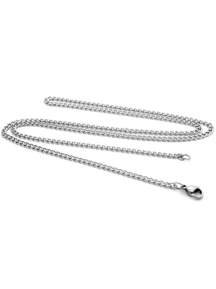3mm Men's Cuban Chain Necklace | Stainless Steel Link Chain Jewelry