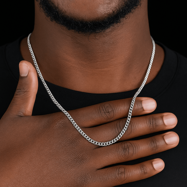 3mm Men's Cuban Chain Necklace | Stainless Steel Link Chain Jewelry