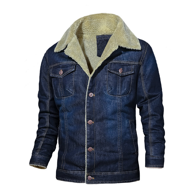 Men’s Warm Denim Jeans Jacket