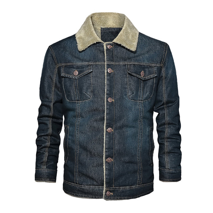 Men’s Warm Denim Jeans Jacket