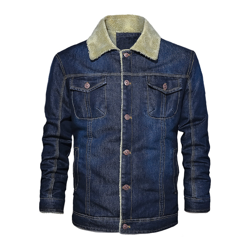 Men’s Warm Denim Jeans Jacket