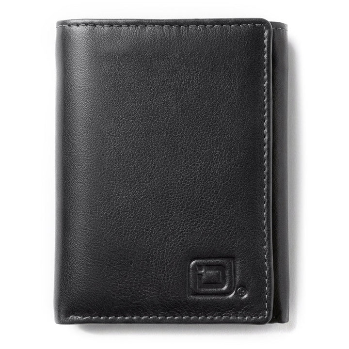 Mens RFID Wallet - Extra Capacity Leather Trifold 7 slot with ID Window