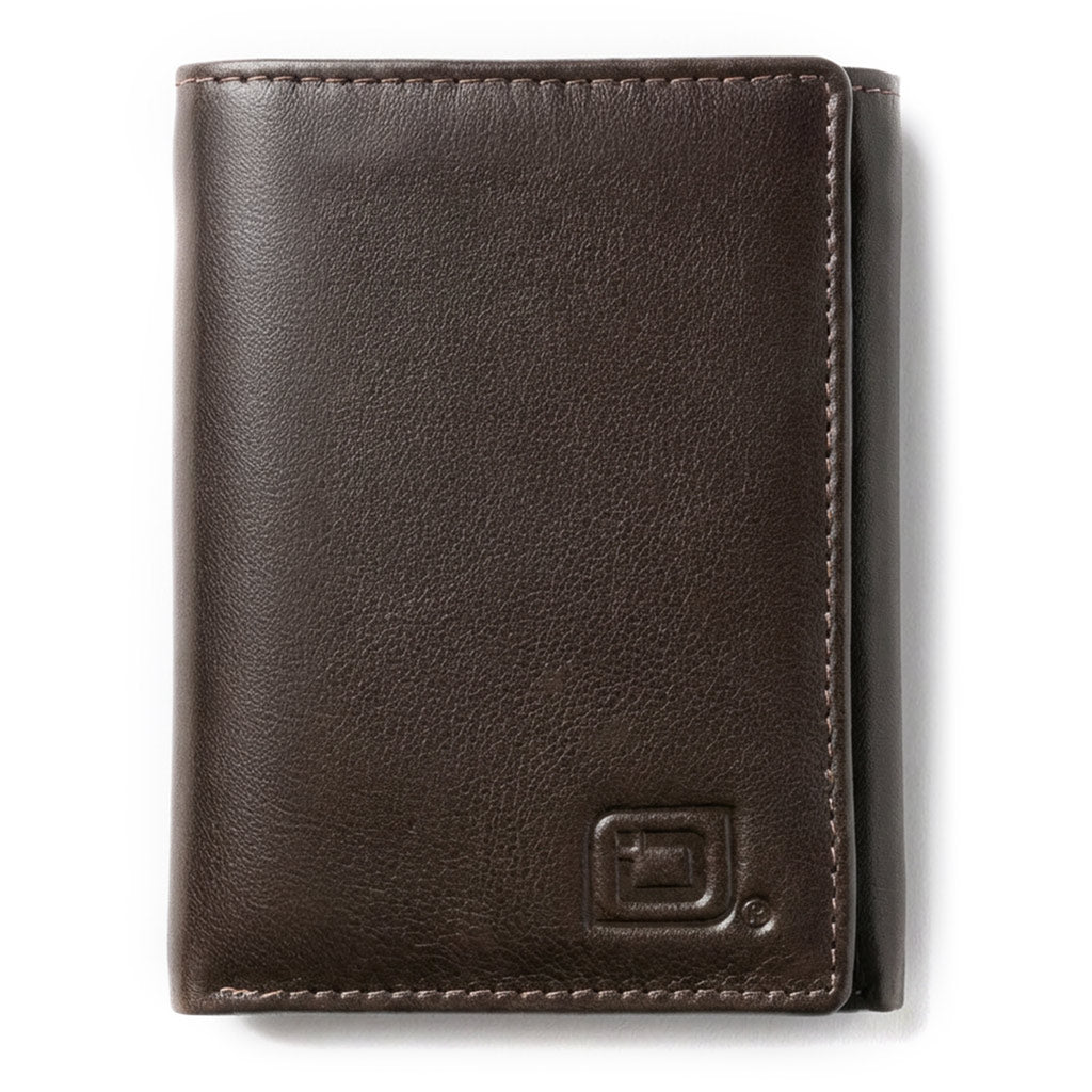 Mens RFID Wallet - Extra Capacity Leather Trifold 7 slot with ID Window