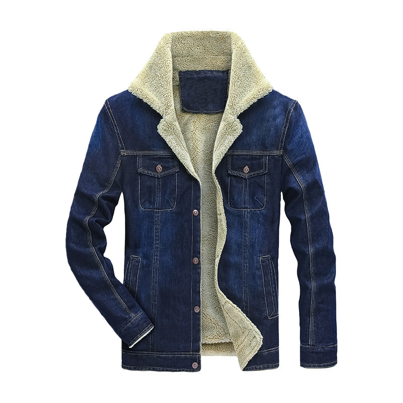 Men’s Warm Denim Jeans Jacket