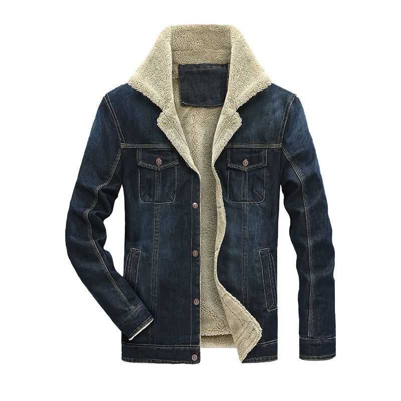 Men’s Warm Denim Jeans Jacket