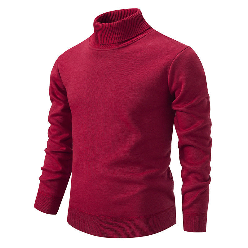 Men’s Fleece-Lined Turtleneck Sweater