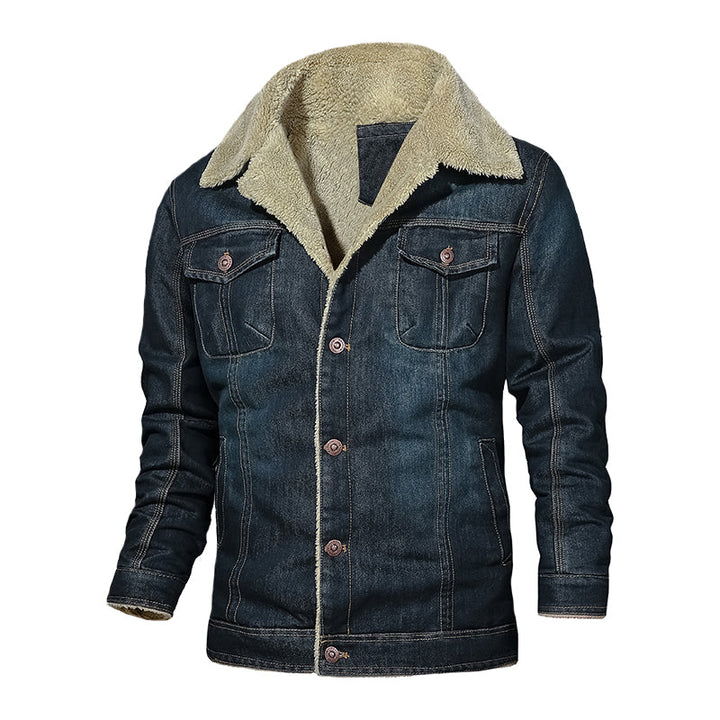 Men’s Warm Denim Jeans Jacket