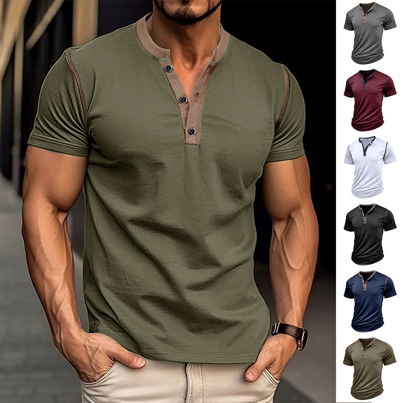 Men’s Short Sleeve V-Neck Polo Shirt