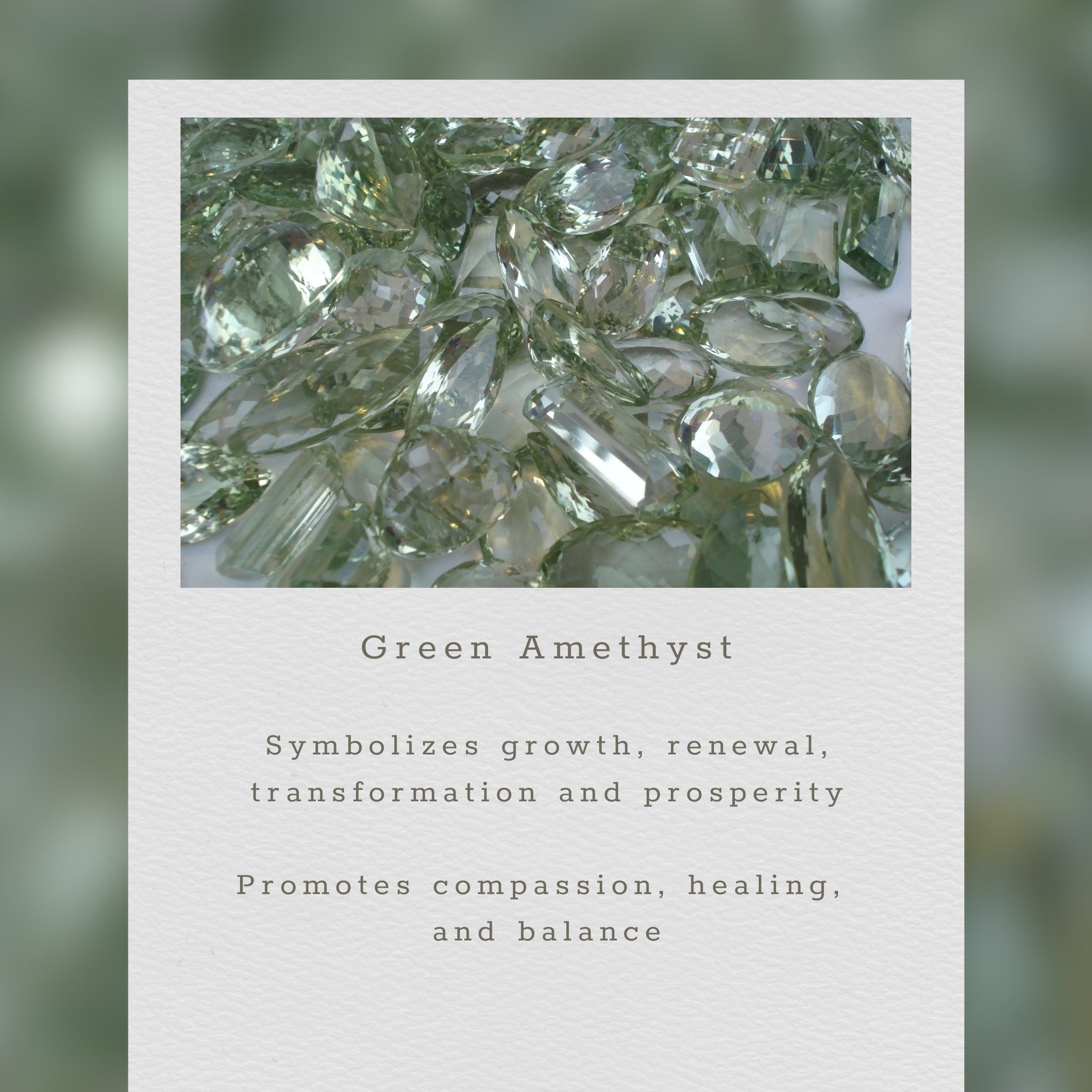 Green Amethyst Silver Isla Bracelet