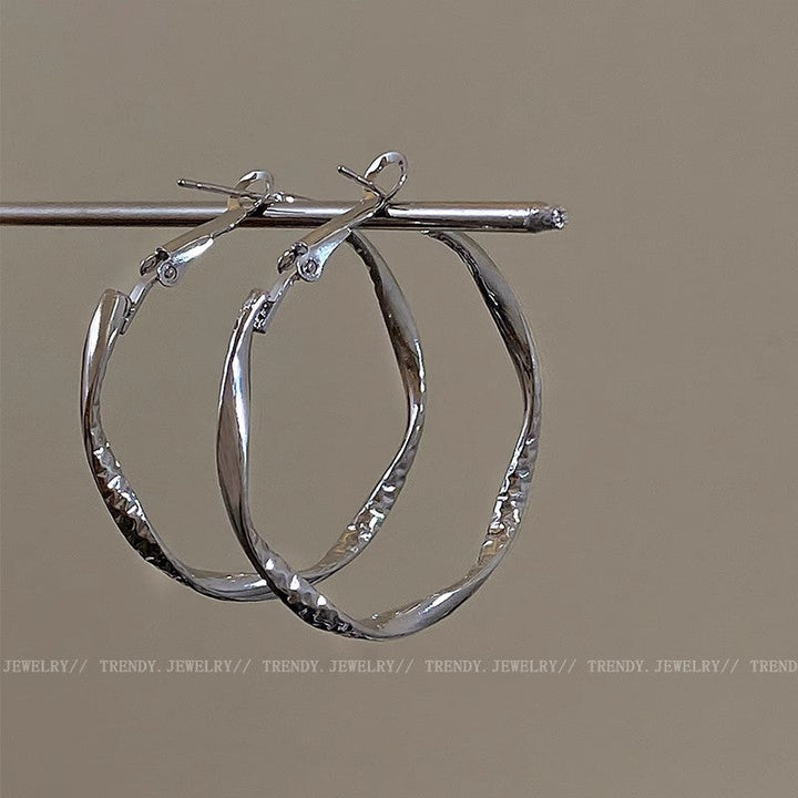 Women's Sier Simple Elegant Fashionable High-grade Niche Earrings