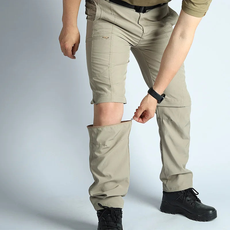 Men’s Hiking Pants: Convertible, Lightweight, Waterproof, Quick Dry, Outdoor, Fishing, Travel, Safari, Camping, Detachable.