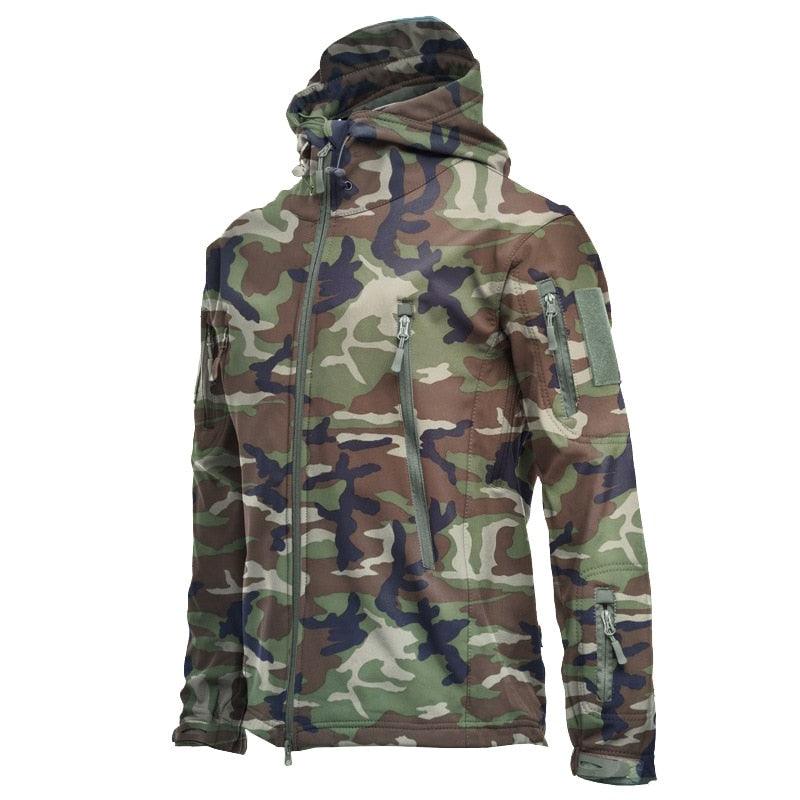 Men’s Camouflage Hooded Winter Tactical Jacket