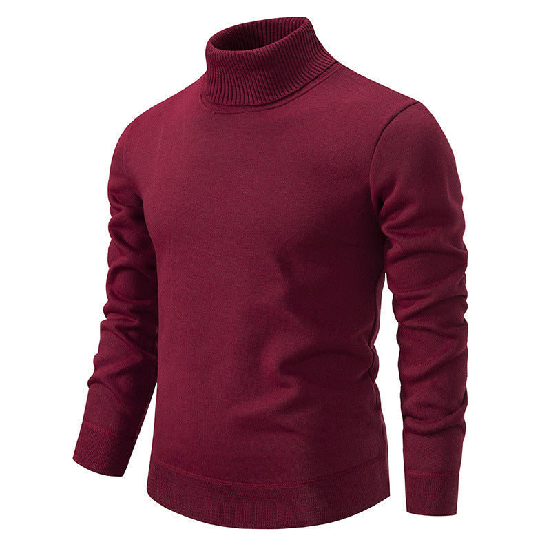Men’s Fleece-Lined Turtleneck Sweater