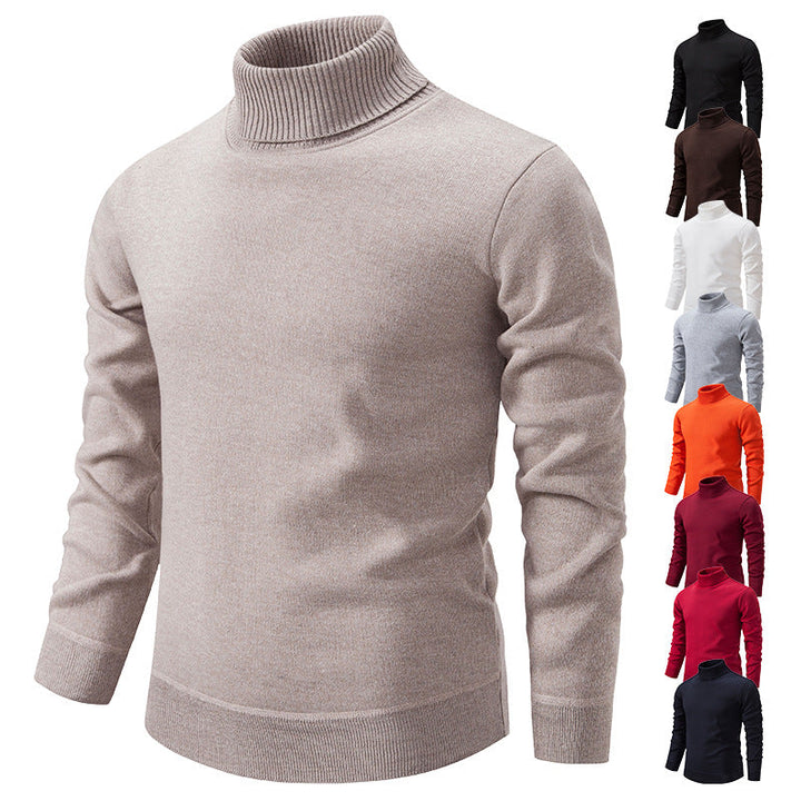 Men’s Fleece-Lined Turtleneck Sweater
