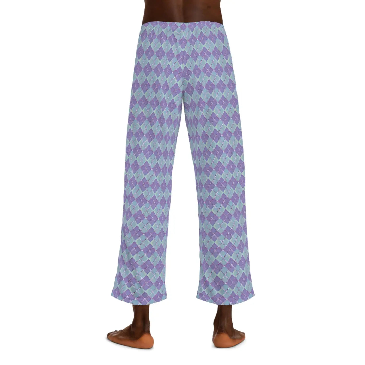 Abstract Pajama Pants – Blue and Purple Jersey - Dipaliz