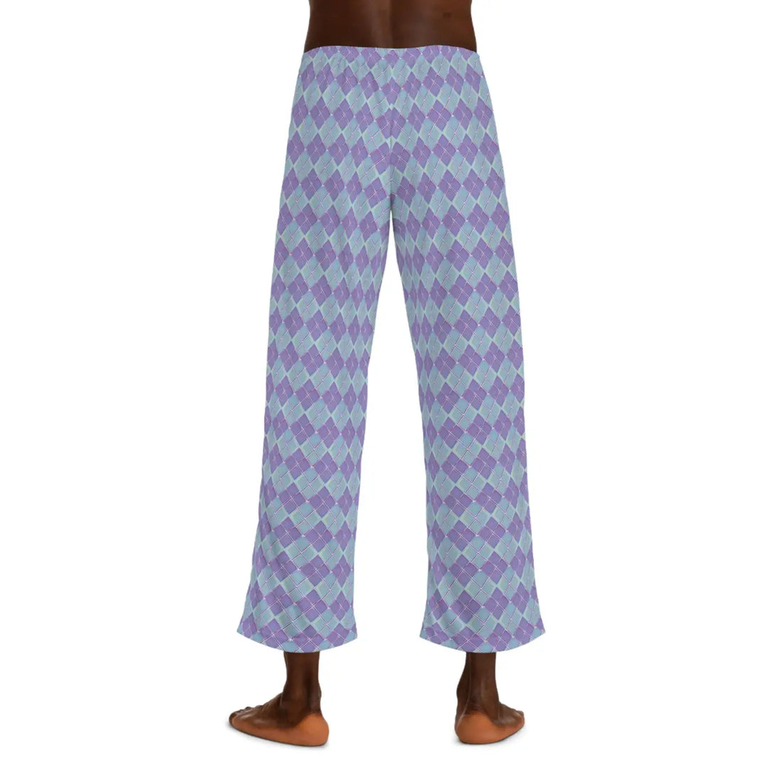 Abstract Pajama Pants – Blue and Purple Jersey - Dipaliz