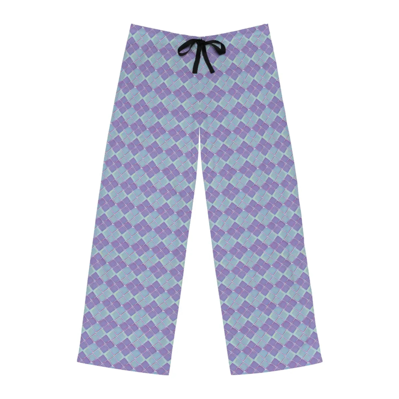 Abstract Pajama Pants – Blue and Purple Jersey - Dipaliz