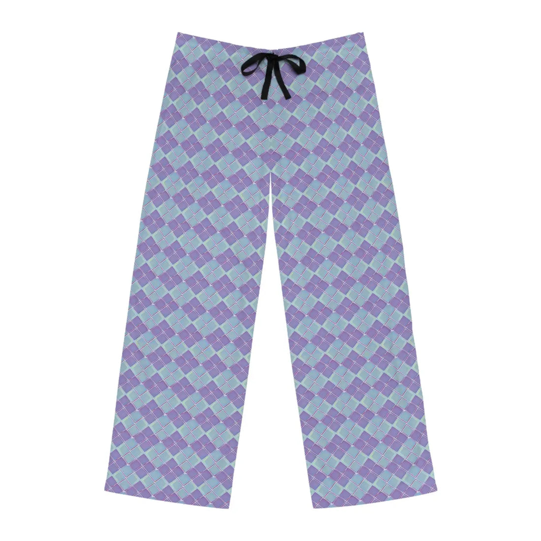Abstract Pajama Pants – Blue and Purple Jersey - Dipaliz