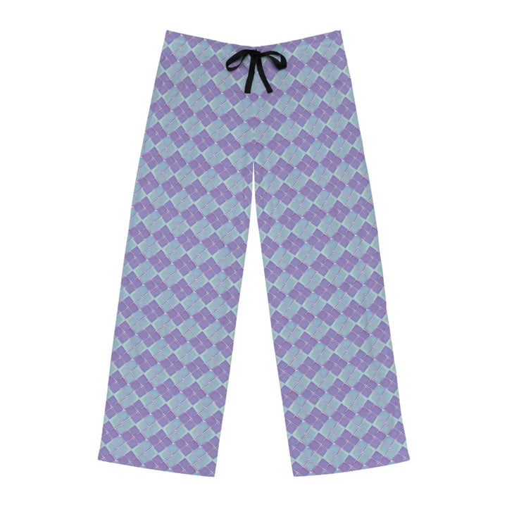 Abstract Pajama Pants – Blue and Purple Jersey - Dipaliz