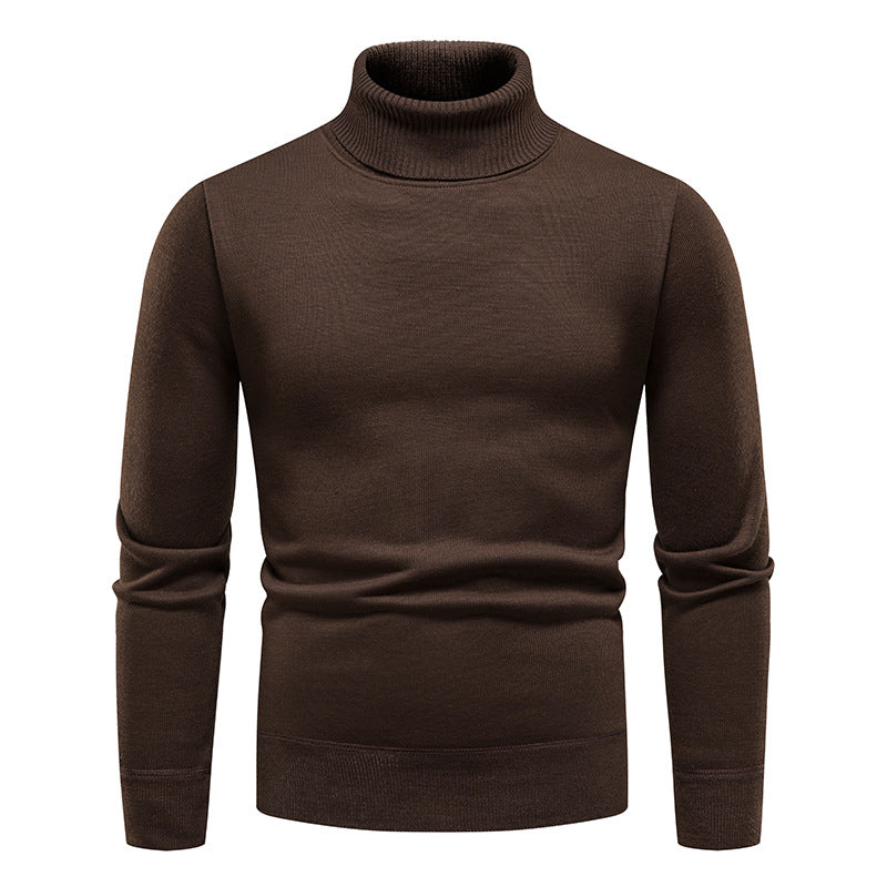 Men’s Fleece-Lined Turtleneck Sweater