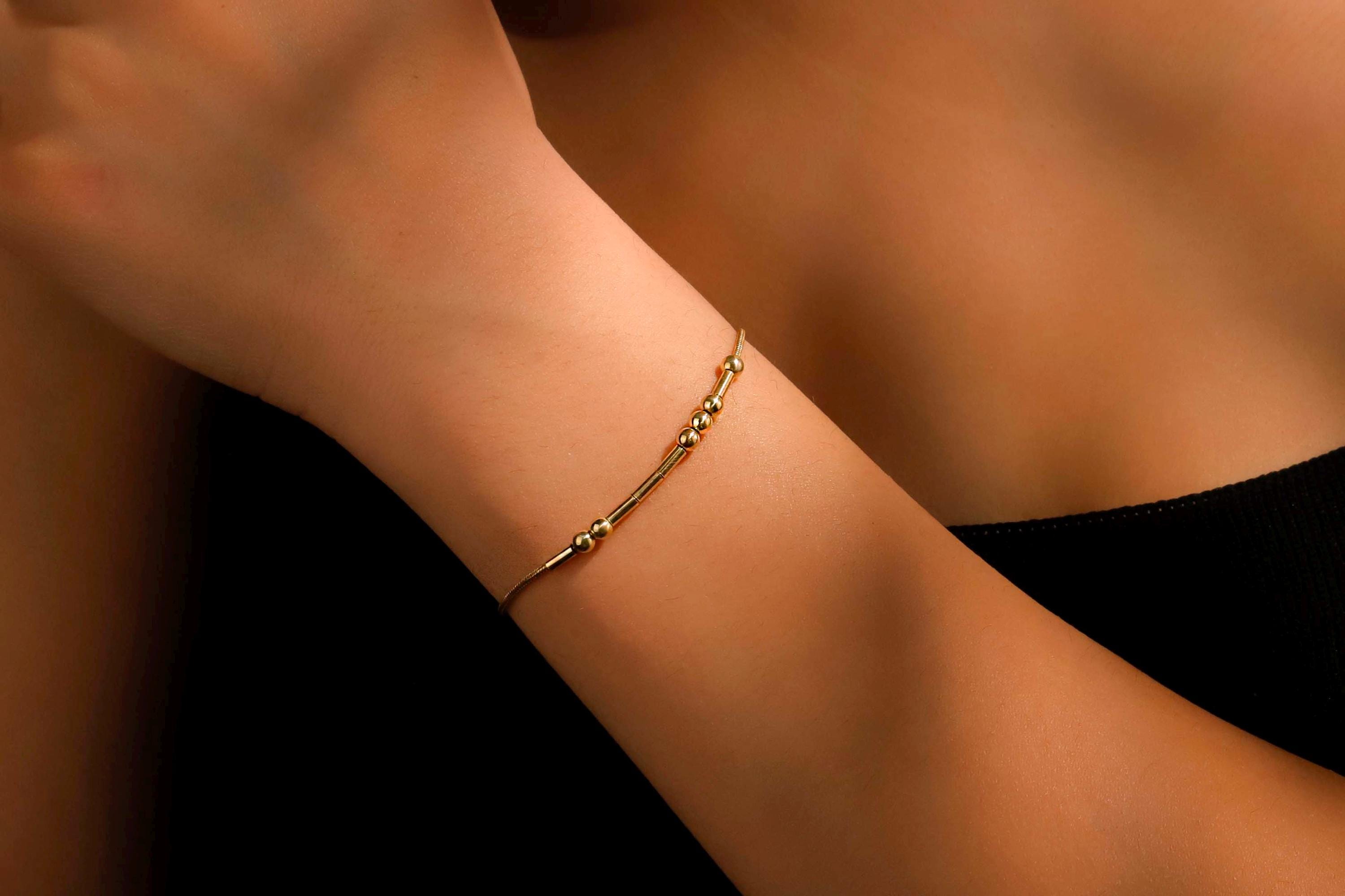 Morse Code Bracelet - Customizable Hidden Message Jewelry