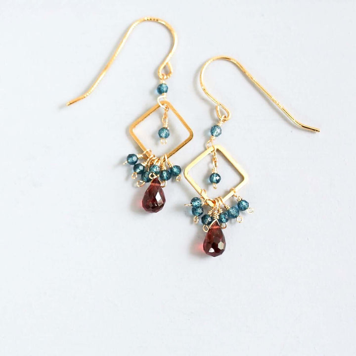 Garnet Pixy Earring