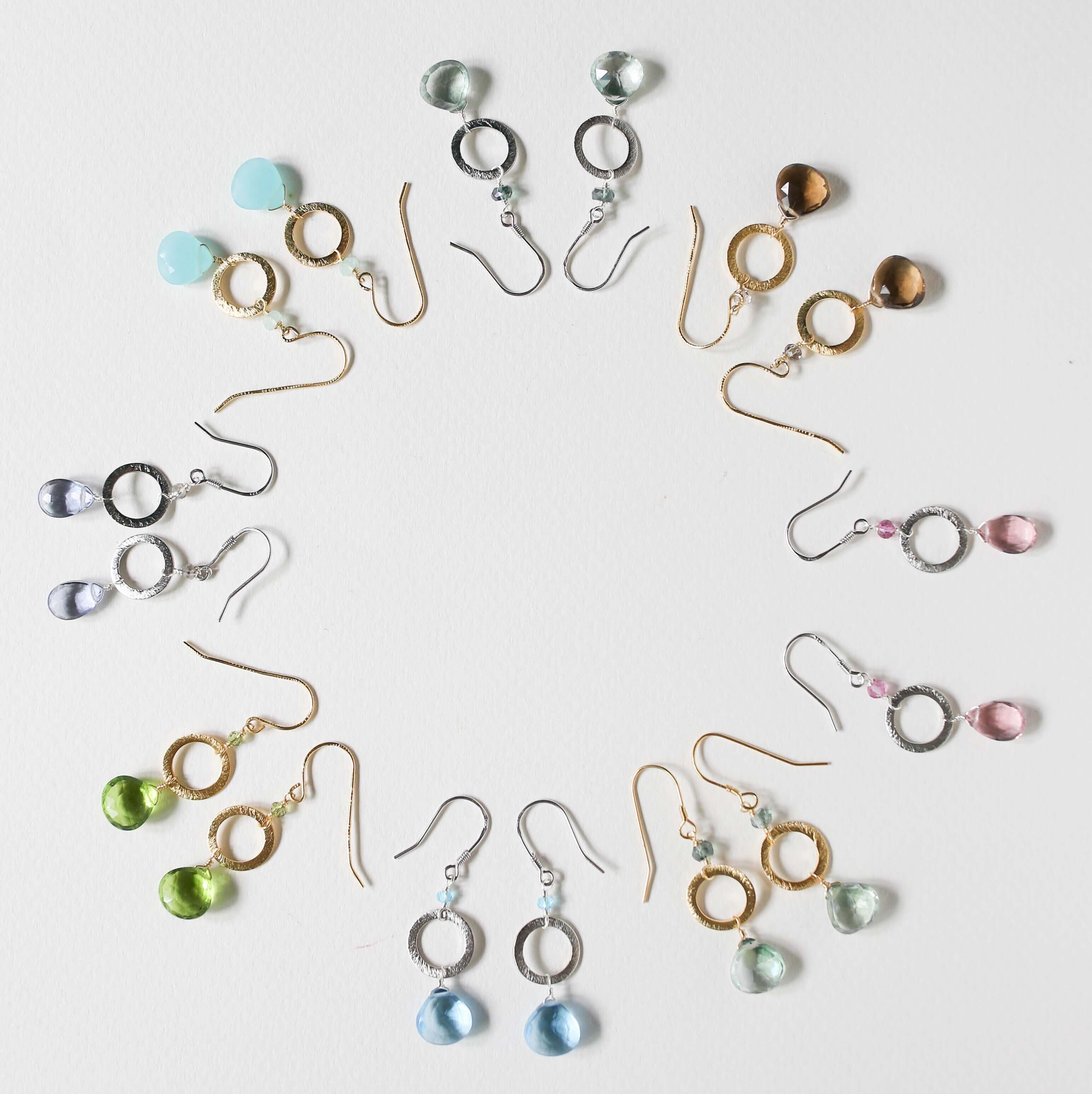 Aquamarine Quartz Airie Earring