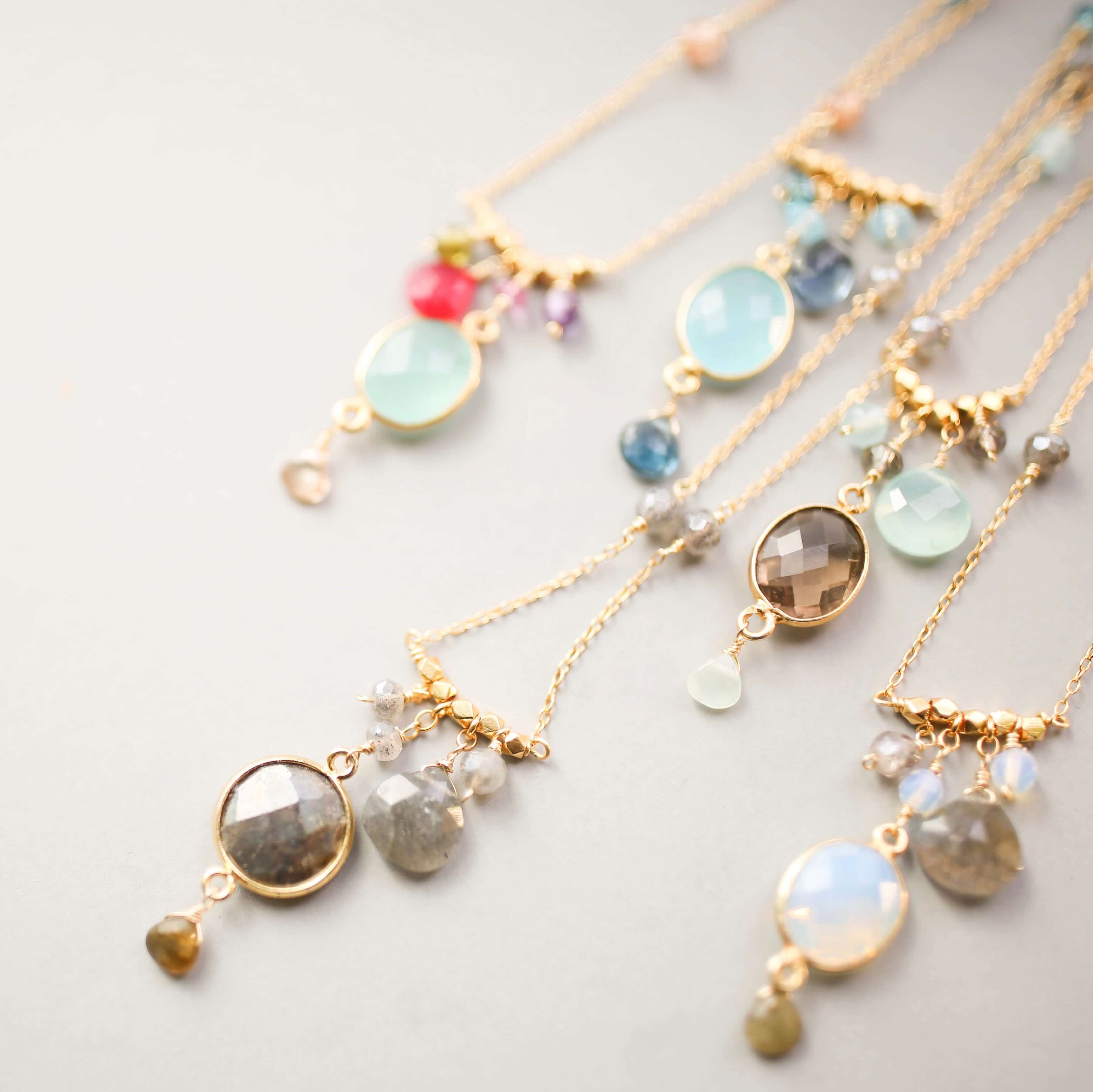 Opalite Bezel Necklace