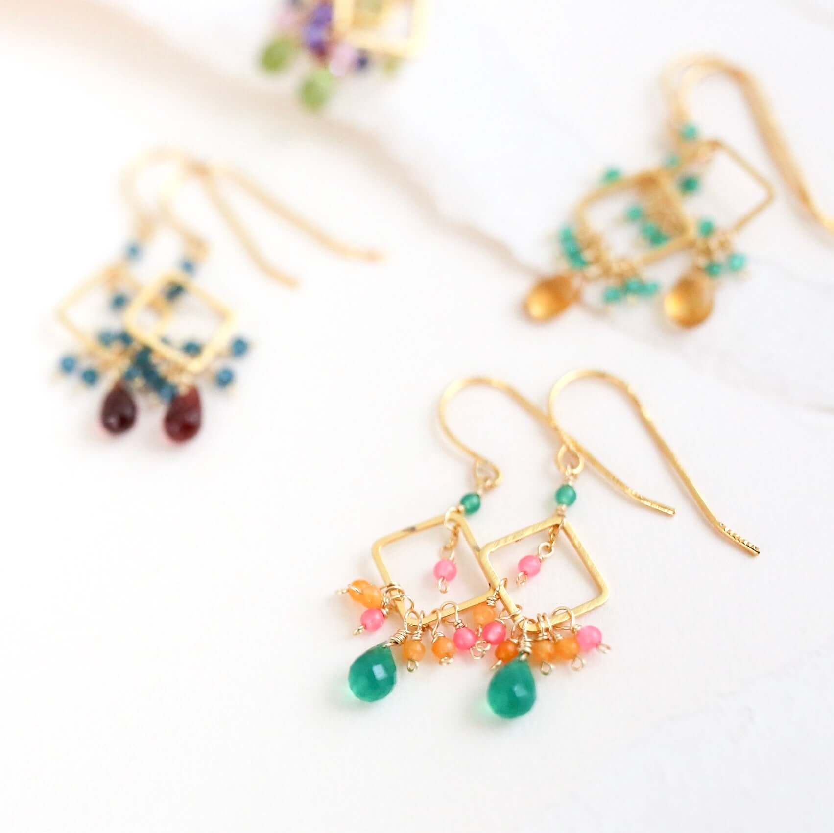 Garnet Pixy Earring