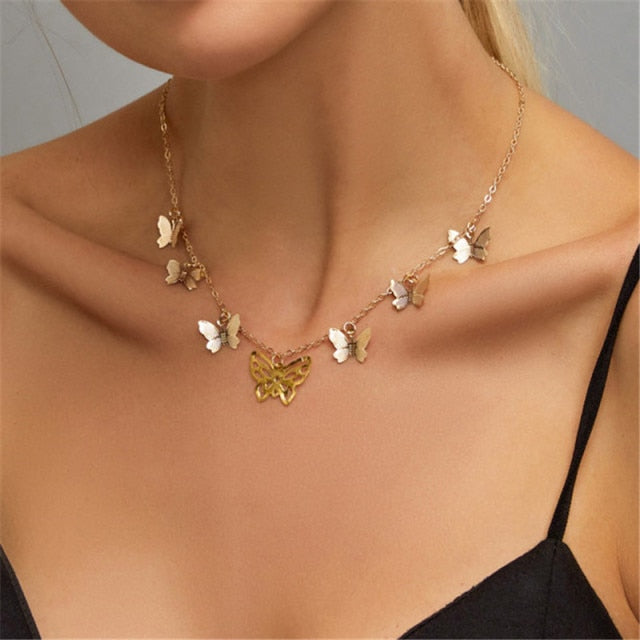 Women’s Layered Gold Chain Necklace Set