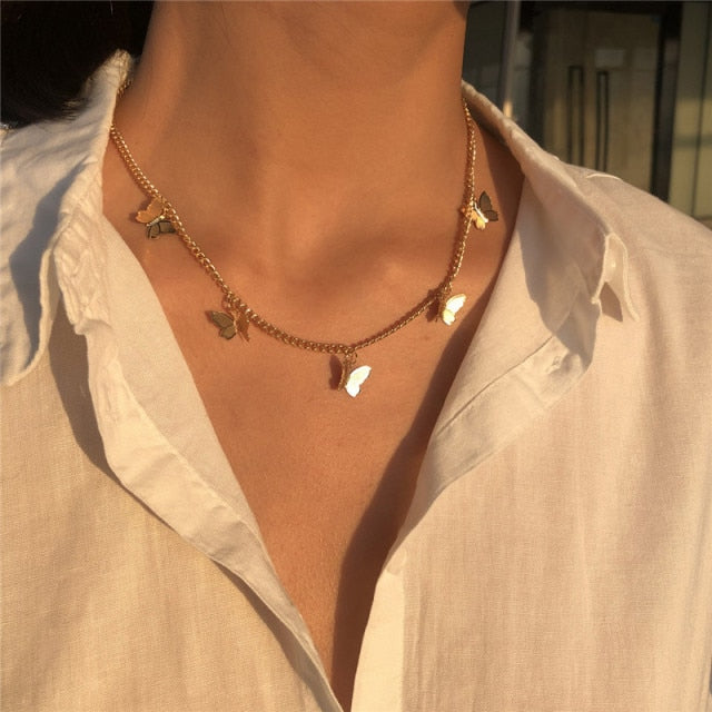 Women’s Layered Gold Chain Necklace Set