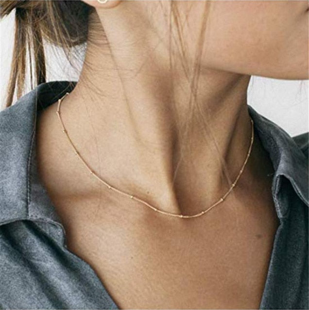 Women’s Layered Gold Chain Necklace Set