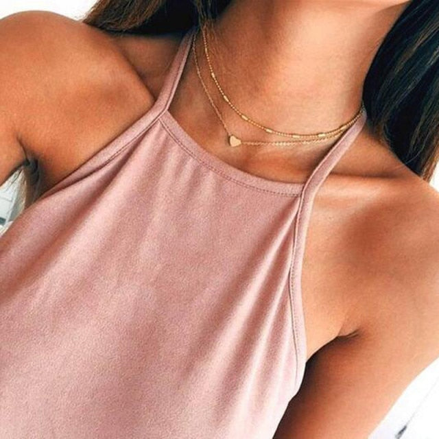 Women’s Layered Gold Chain Necklace Set