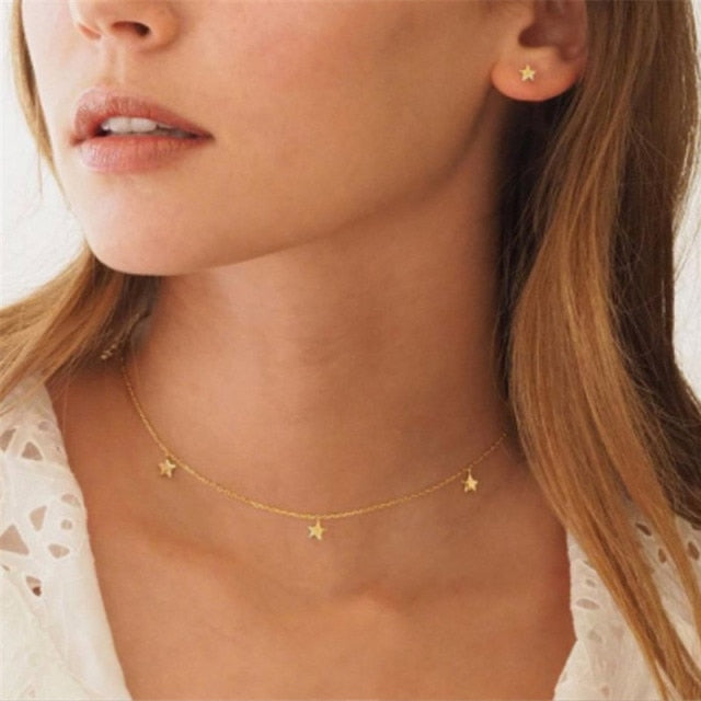 Women’s Layered Gold Chain Necklace Set