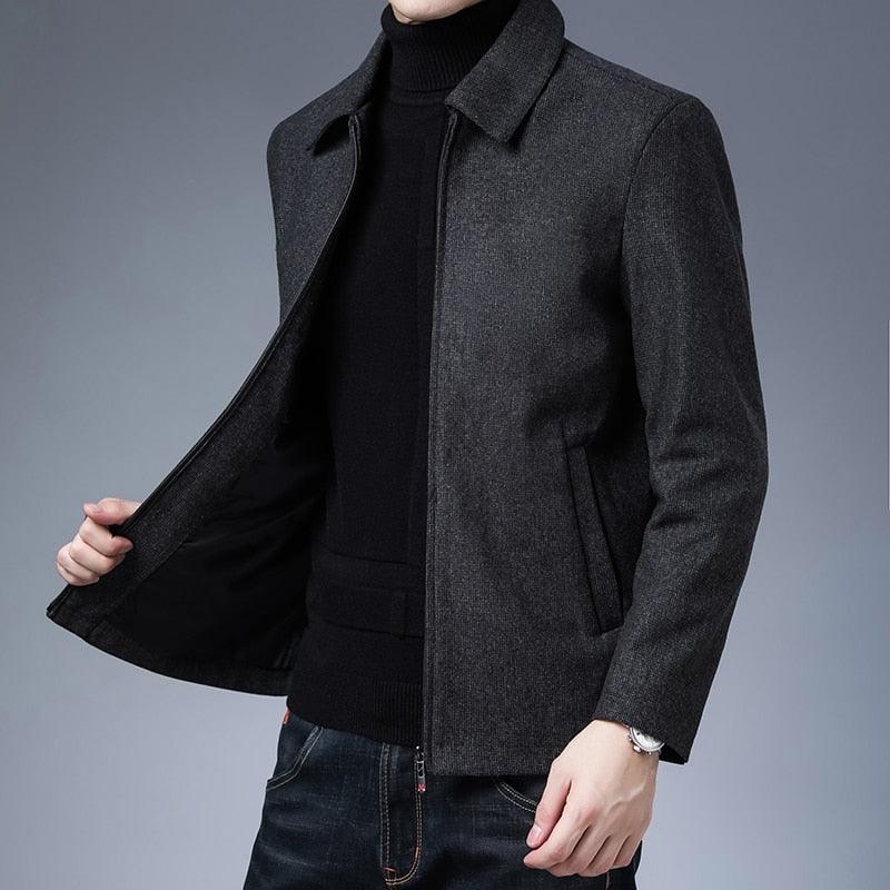 Men’s Black Casual Lightweight Jacket