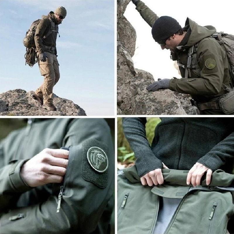 Men’s Camouflage Hooded Winter Tactical Jacket